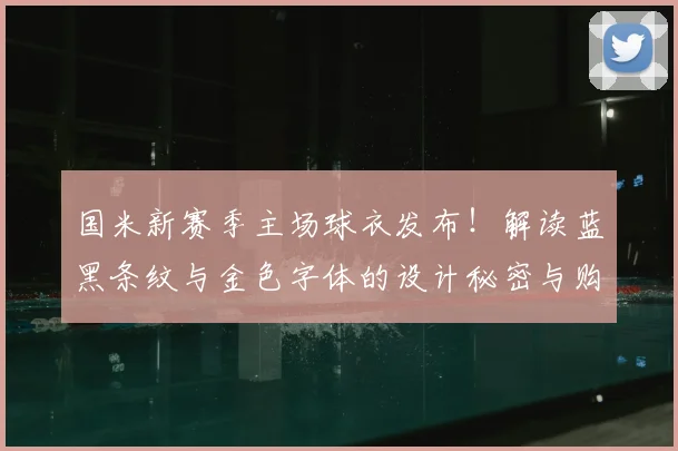 国米新赛季主场球衣发布！解读蓝黑条纹与金色字体的设计秘密与购买指南